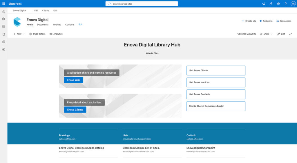 Sharepoint Portal - Enova Hub
