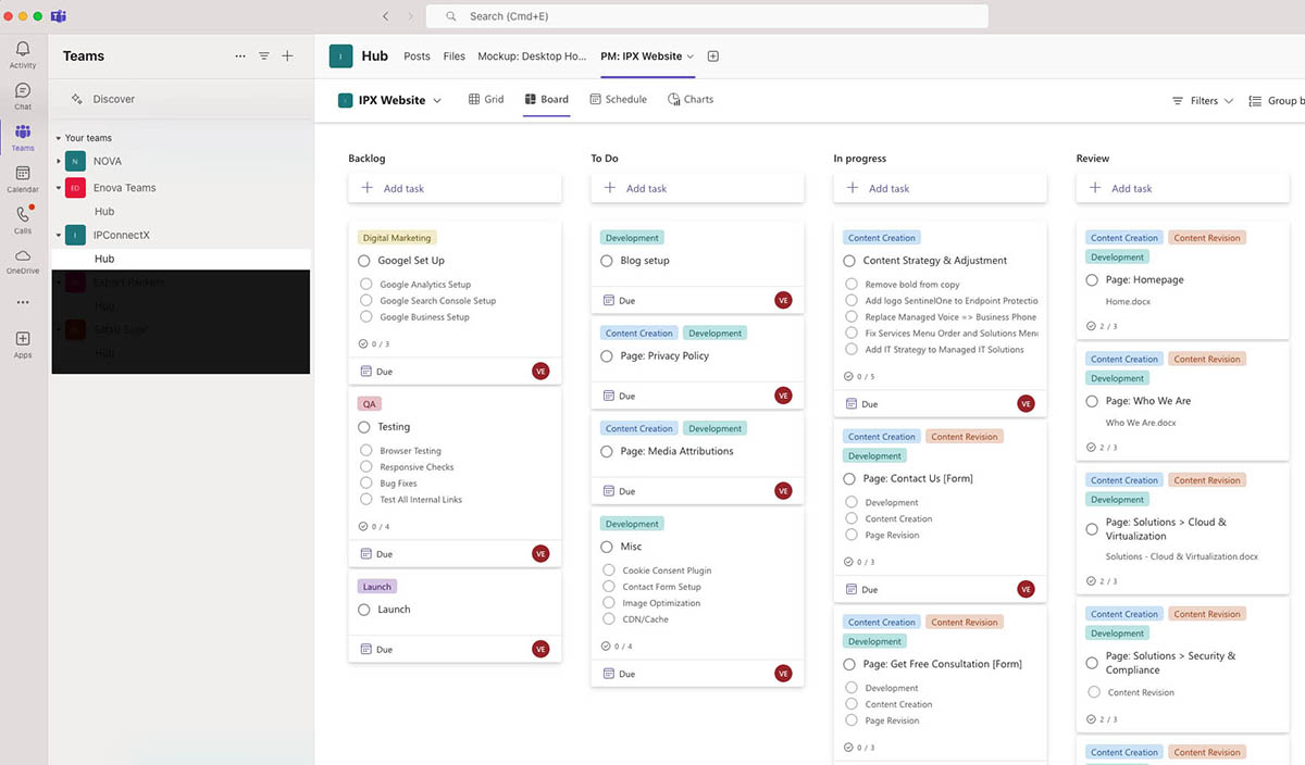 MS Teams - MS Planner